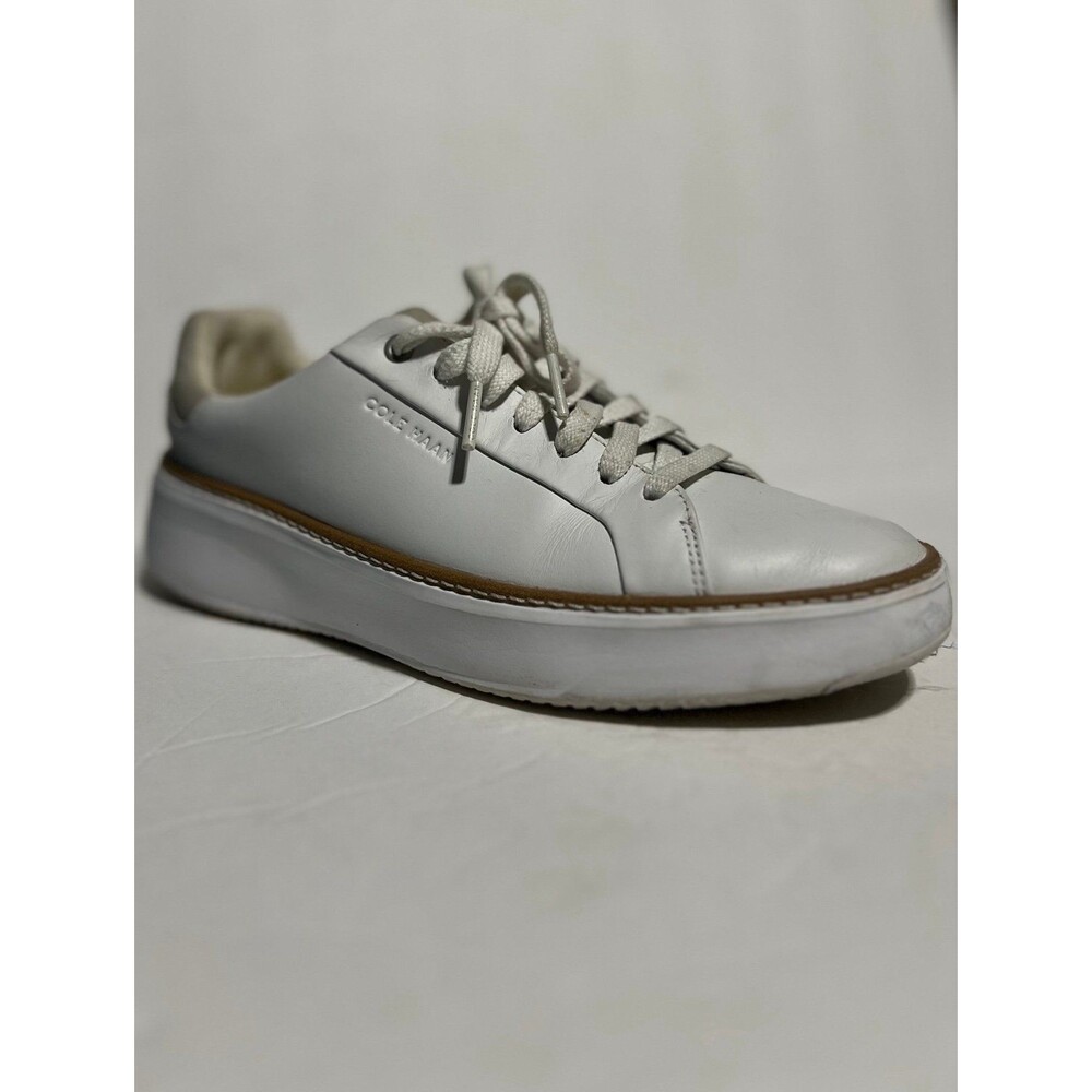Cole Haan GrandPro Topspin Womens Shoes Sz 8 B Tennis White Dove Leather Sneaker